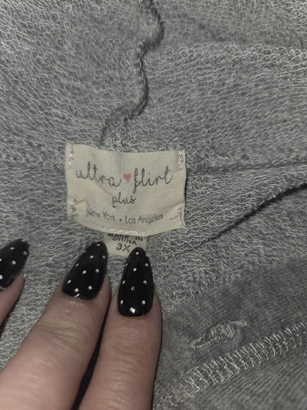 Ultra Flirt Women's Gray Hoodie